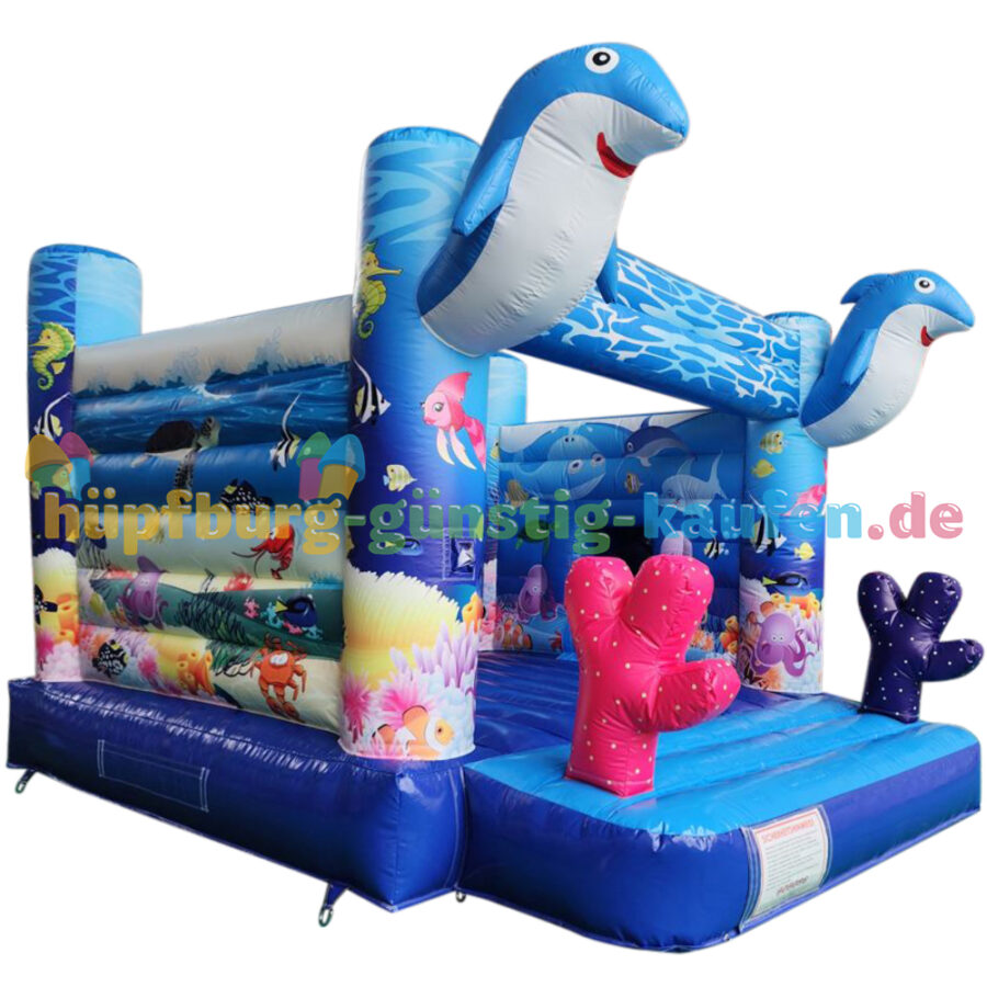 Hüpfburg Delfin mit Rutsche – Bild 19