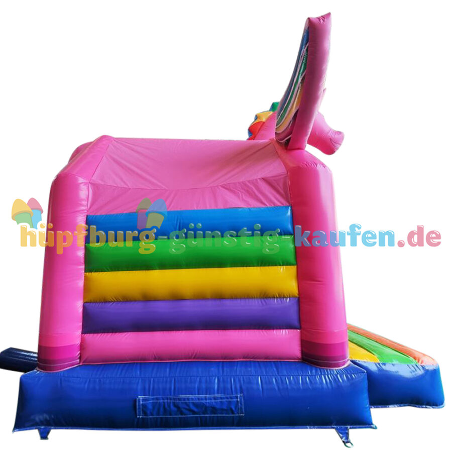 Hüpfburg Einhorn mit Rutsche – Bild 3