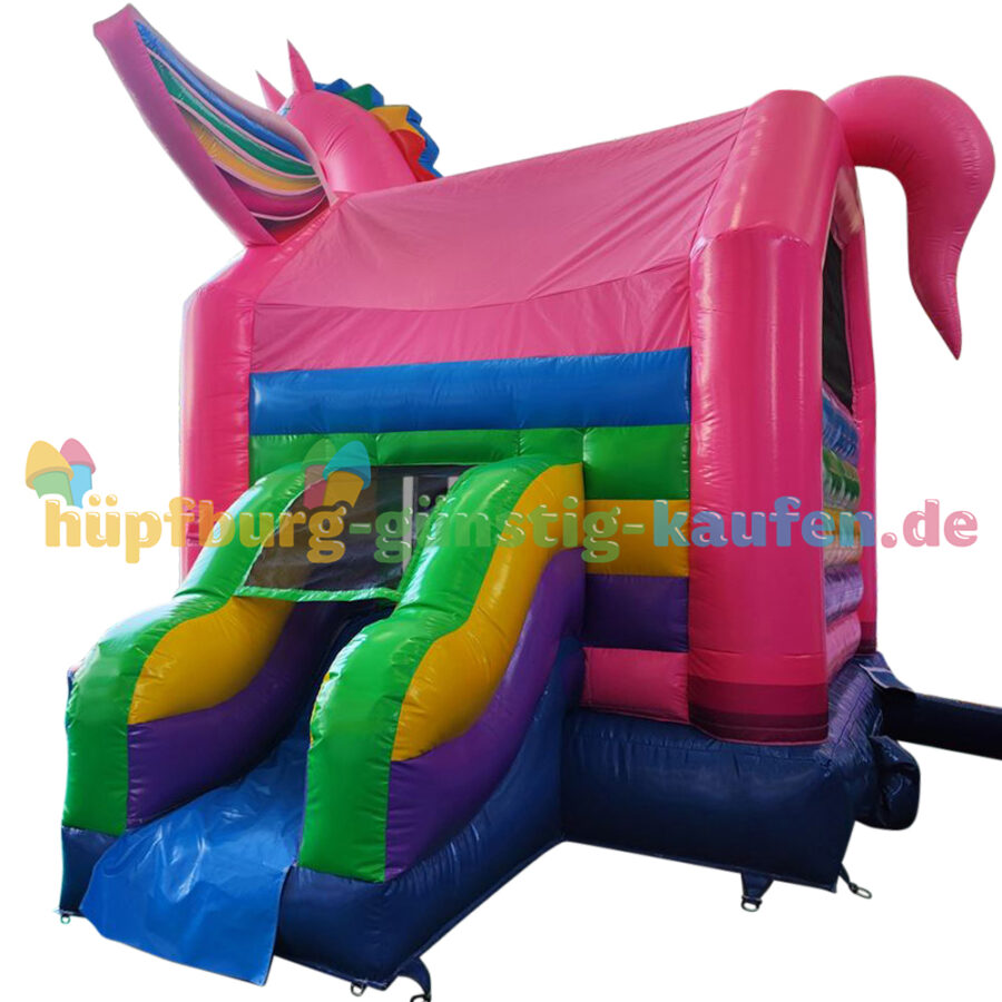 Hüpfburg Einhorn mit Rutsche – Bild 6