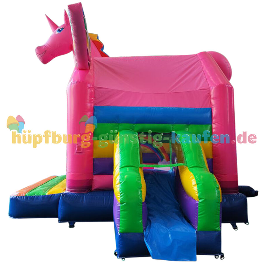 Hüpfburg Einhorn mit Rutsche – Bild 7