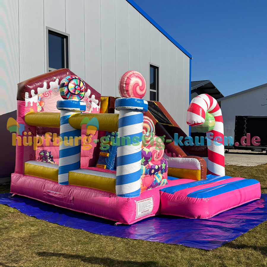 Hüpfburg Candy mit Rutsche – Bild 4