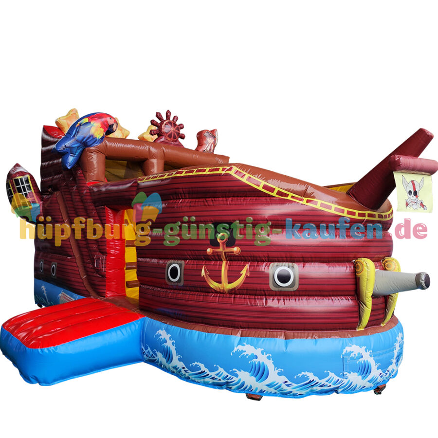 Hüpfburg Piratenschiff mit Rutsche – Bild 10