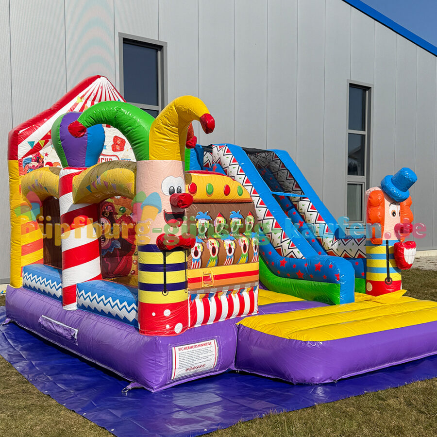 Hüpfburg Zirkus mit Rutsche – Bild 3