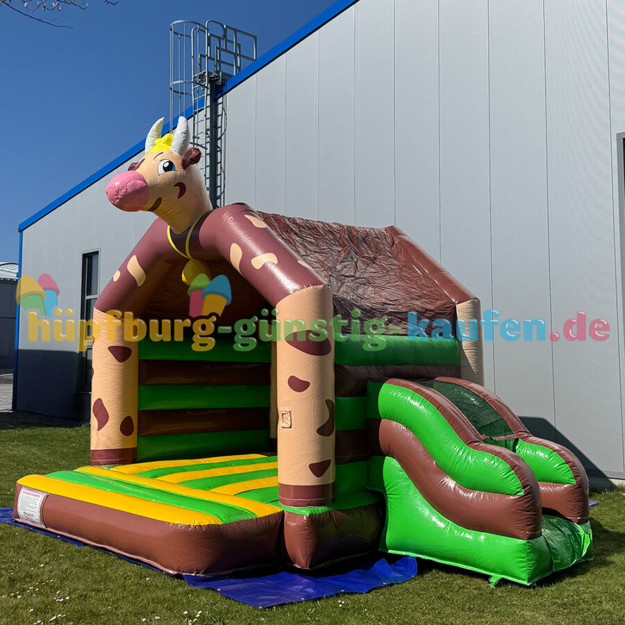 Hüpfburg Kuh mit Rutsche – Bild 8