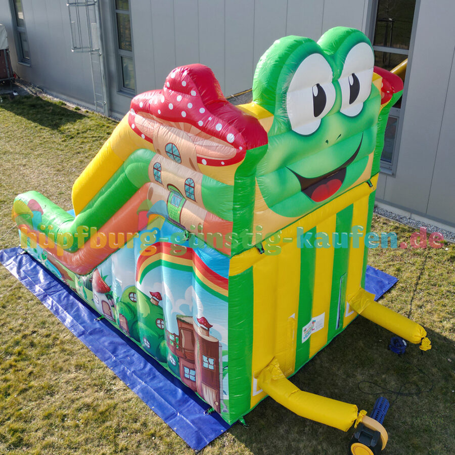 Hüpfburg Rutsche Frosch – Bild 3