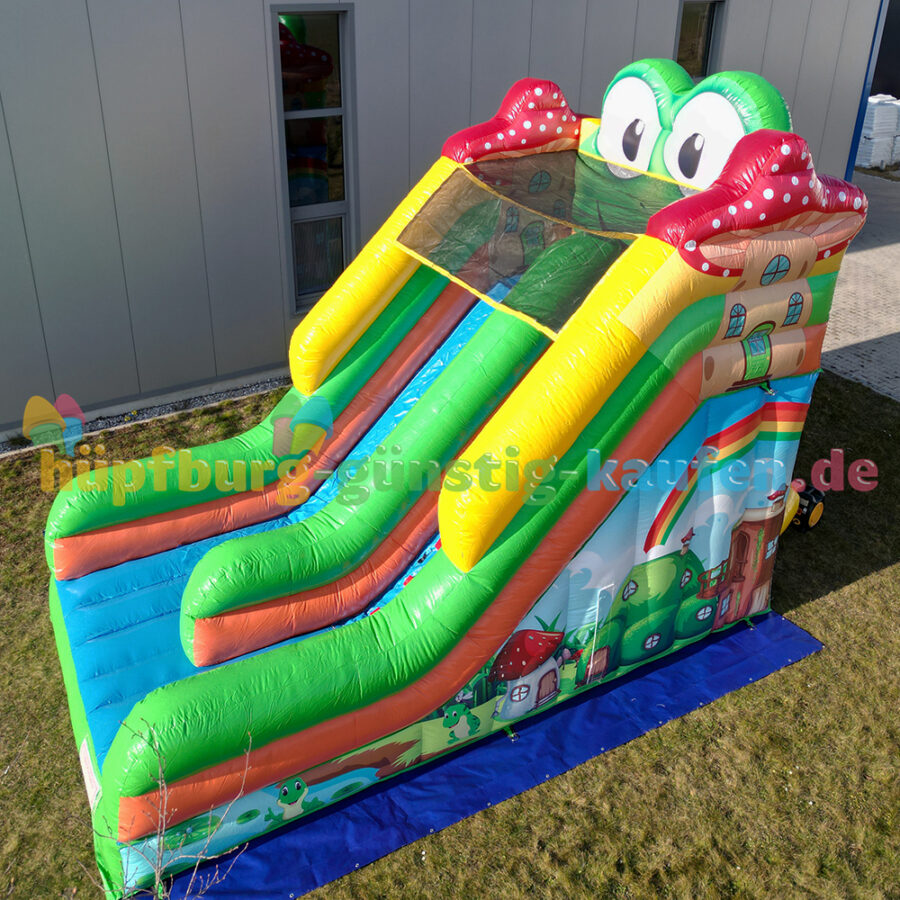 Hüpfburg Rutsche Frosch – Bild 5