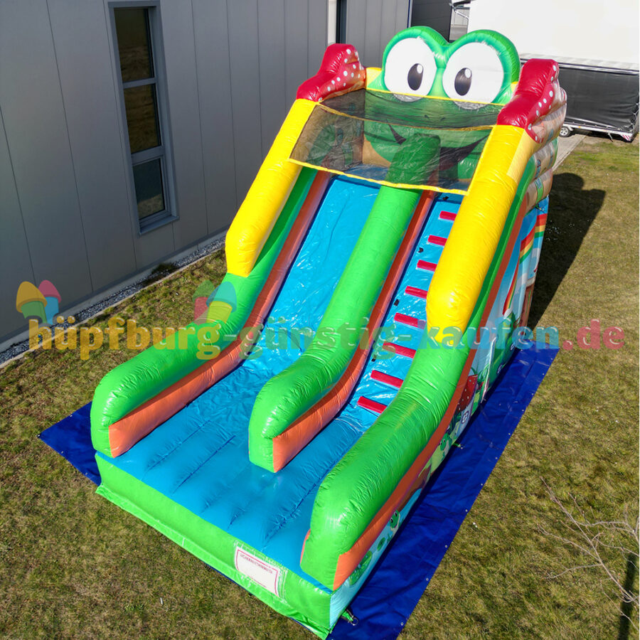 Hüpfburg Rutsche Frosch – Bild 6