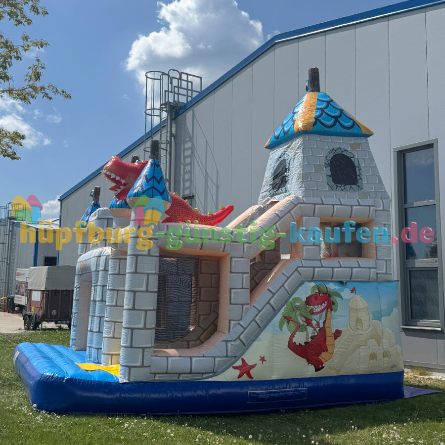 Hüpfburg Ritterschloss mit Drache – Bild 22
