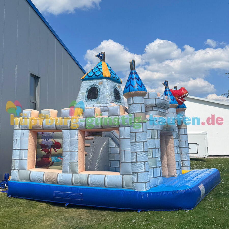Hüpfburg Ritterschloss mit Drache – Bild 28