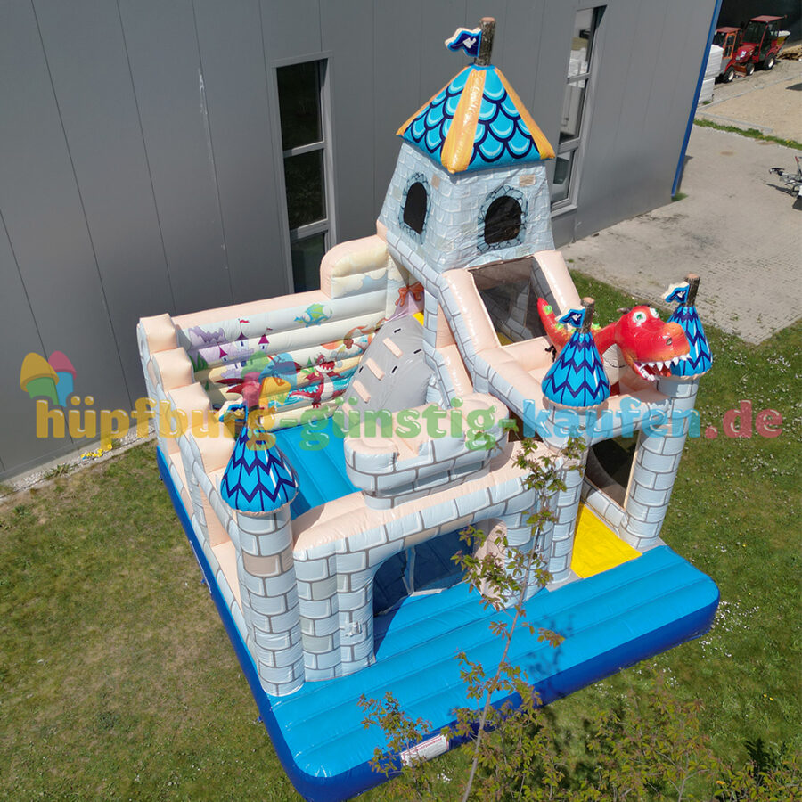 Hüpfburg Ritterschloss mit Drache – Bild 14