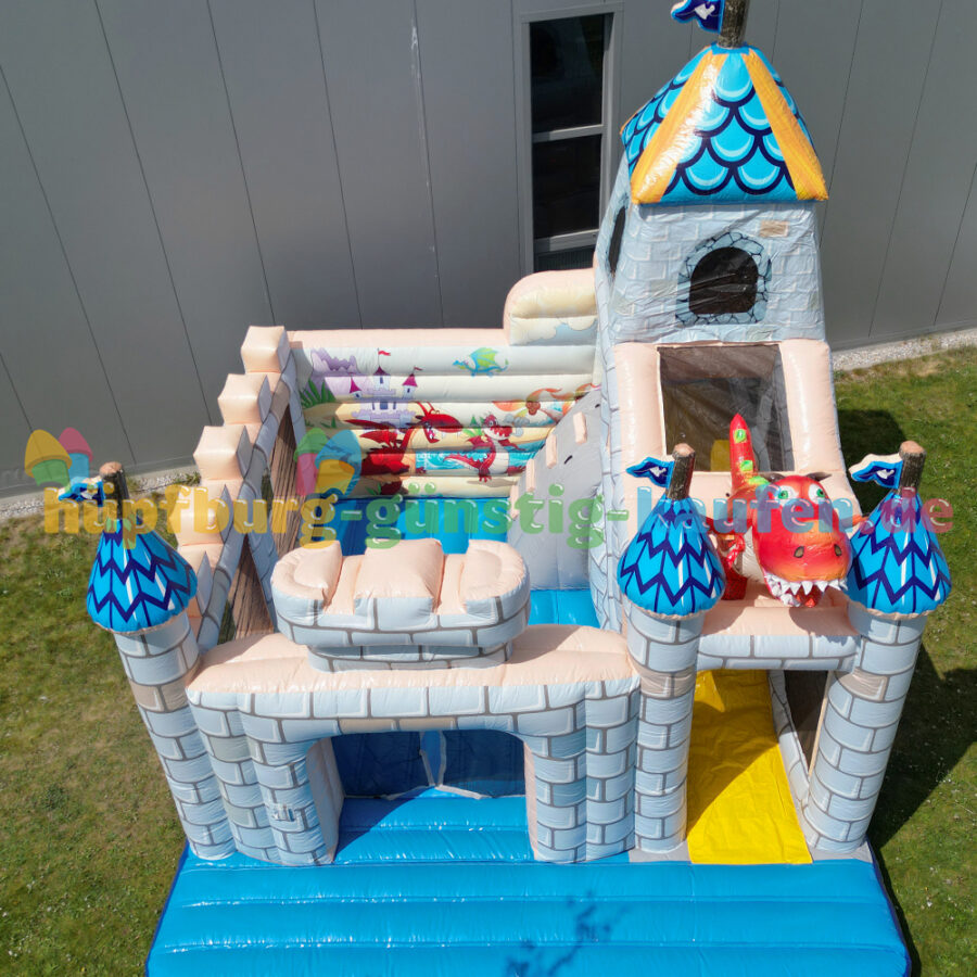 Hüpfburg Ritterschloss mit Drache – Bild 34