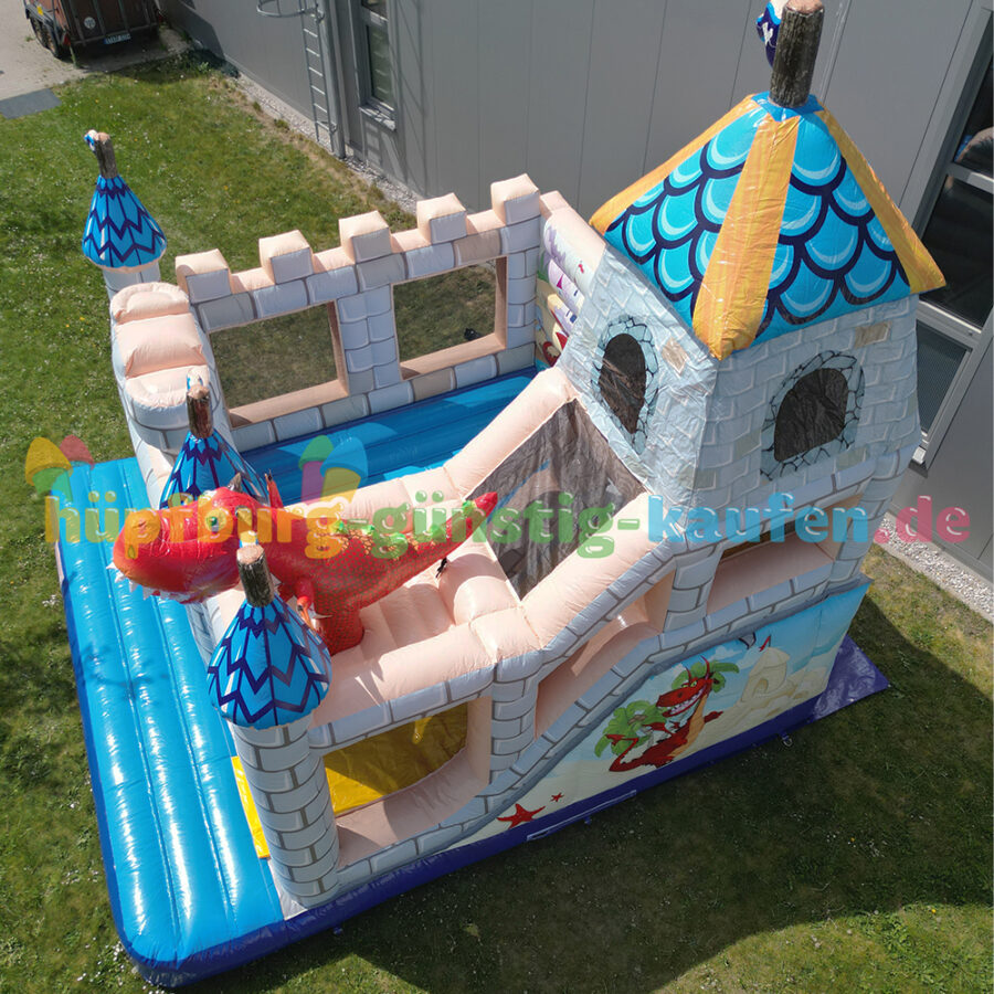 Hüpfburg Ritterschloss mit Drache – Bild 16