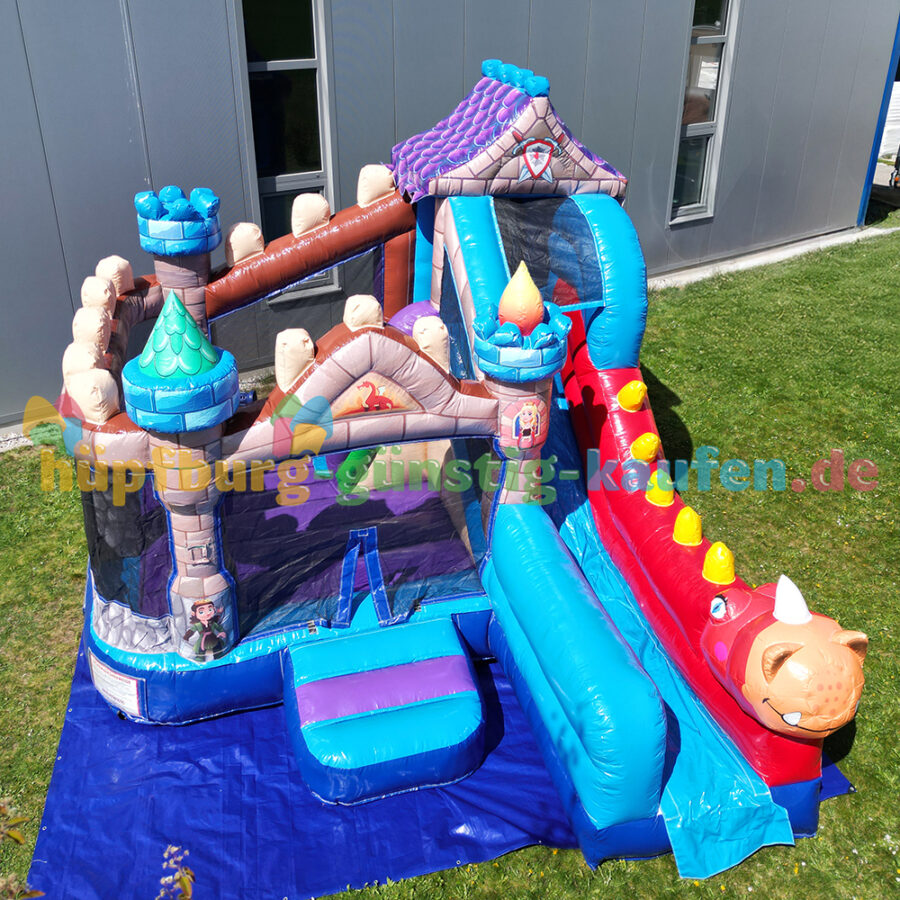 Hüpfburg Drachen Rutsche – Bild 3