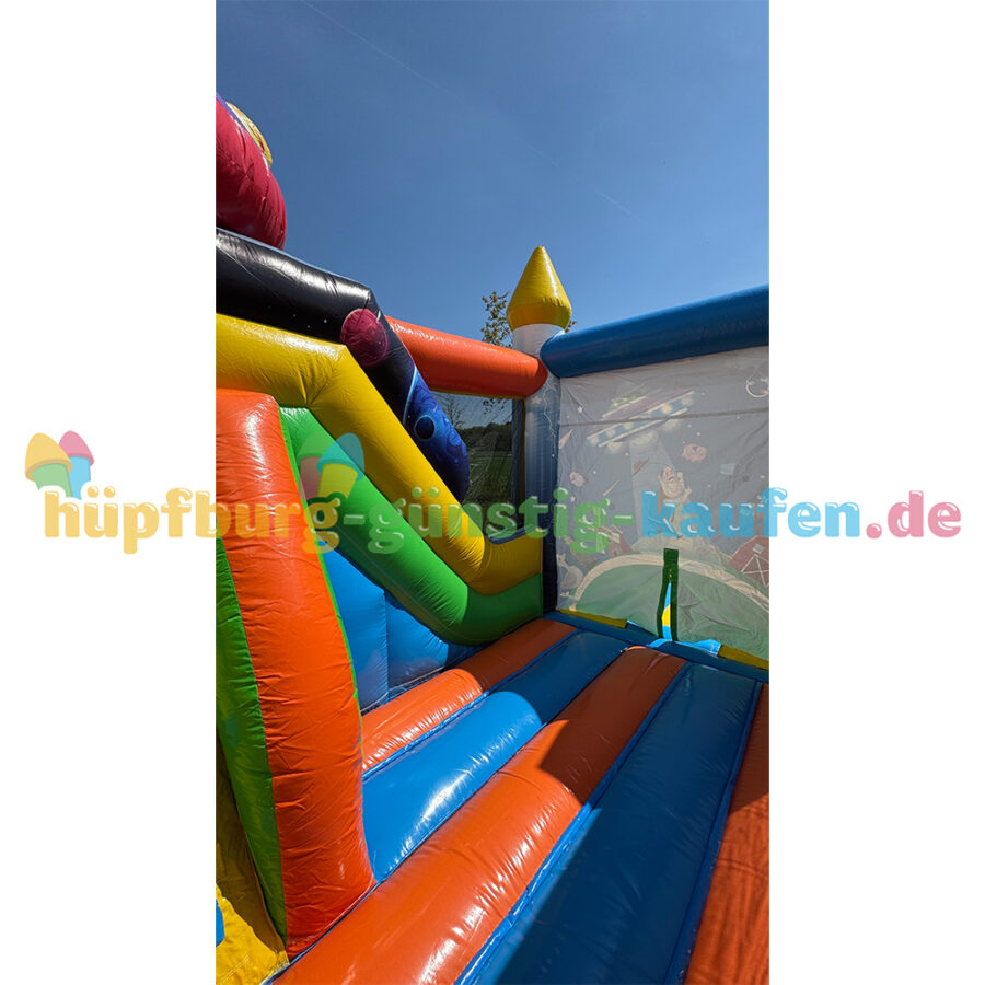 Hüpfburg Alien mit Rutsche – Bild 4