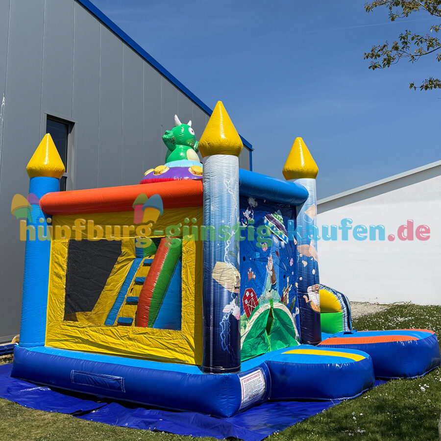Hüpfburg Alien mit Rutsche – Bild 6