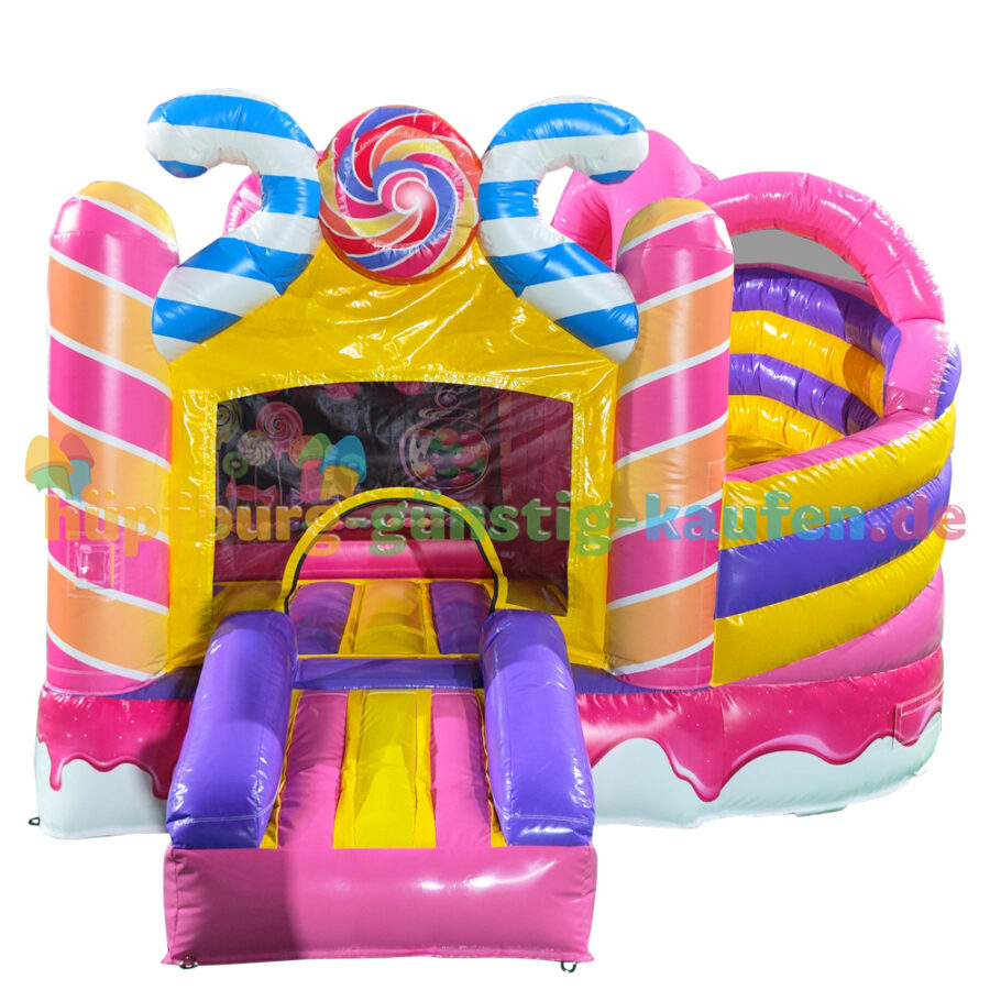 Hüpfburg Candyland mit Rutsche