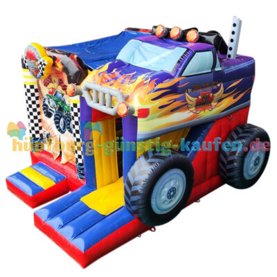 Hüpfburg Monstertruck mit Rutsche
