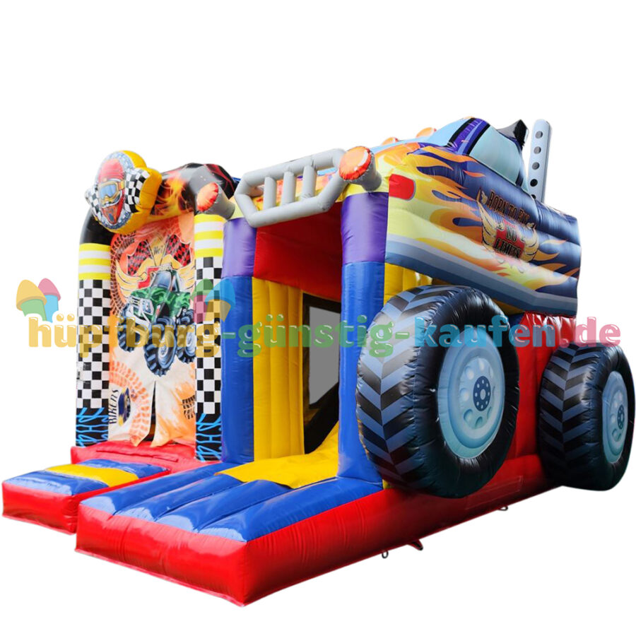 Hüpfburg Monstertruck mit Rutsche – Bild 9