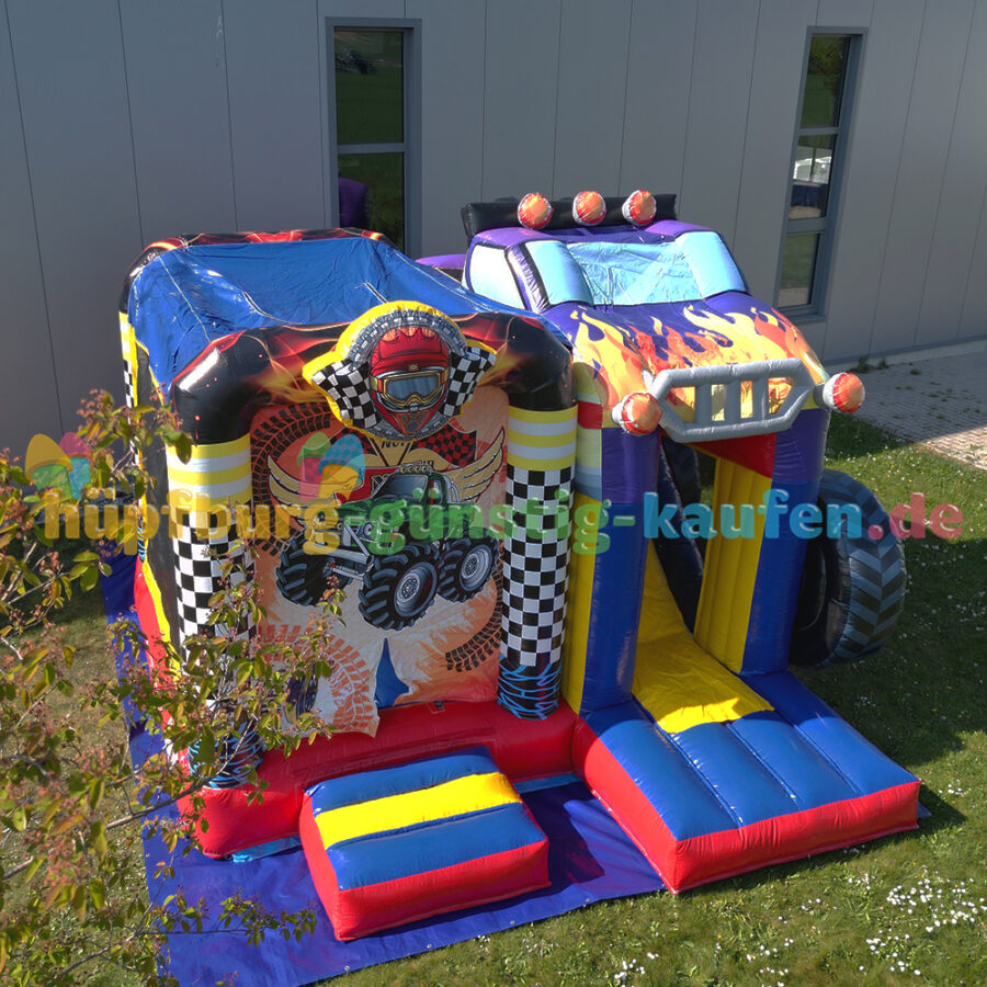 Hüpfburg Monstertruck mit Rutsche – Bild 11