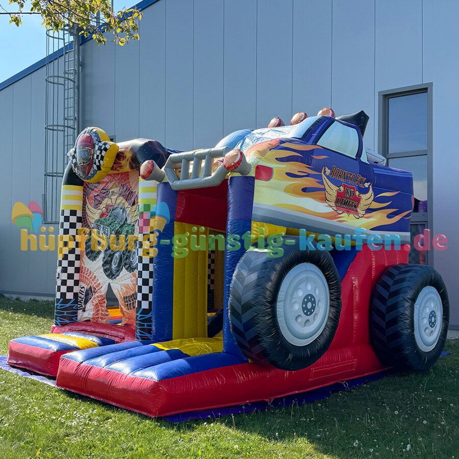 Hüpfburg Monstertruck mit Rutsche – Bild 21