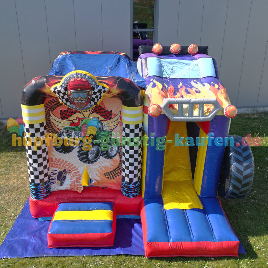 Hüpfburg Monstertruck mit Rutsche – Bild 22