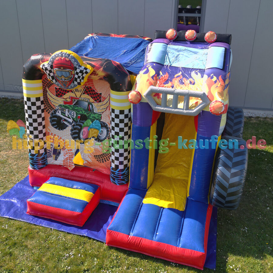 Hüpfburg Monstertruck mit Rutsche – Bild 23