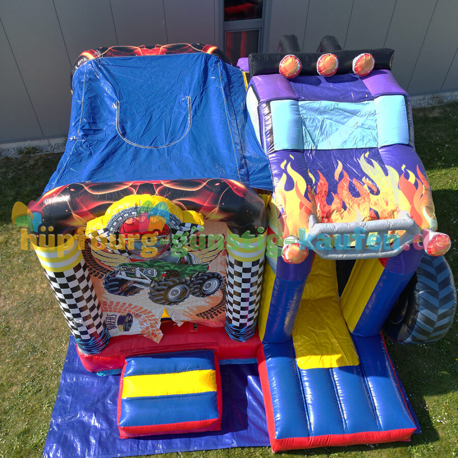 Hüpfburg Monstertruck mit Rutsche – Bild 12
