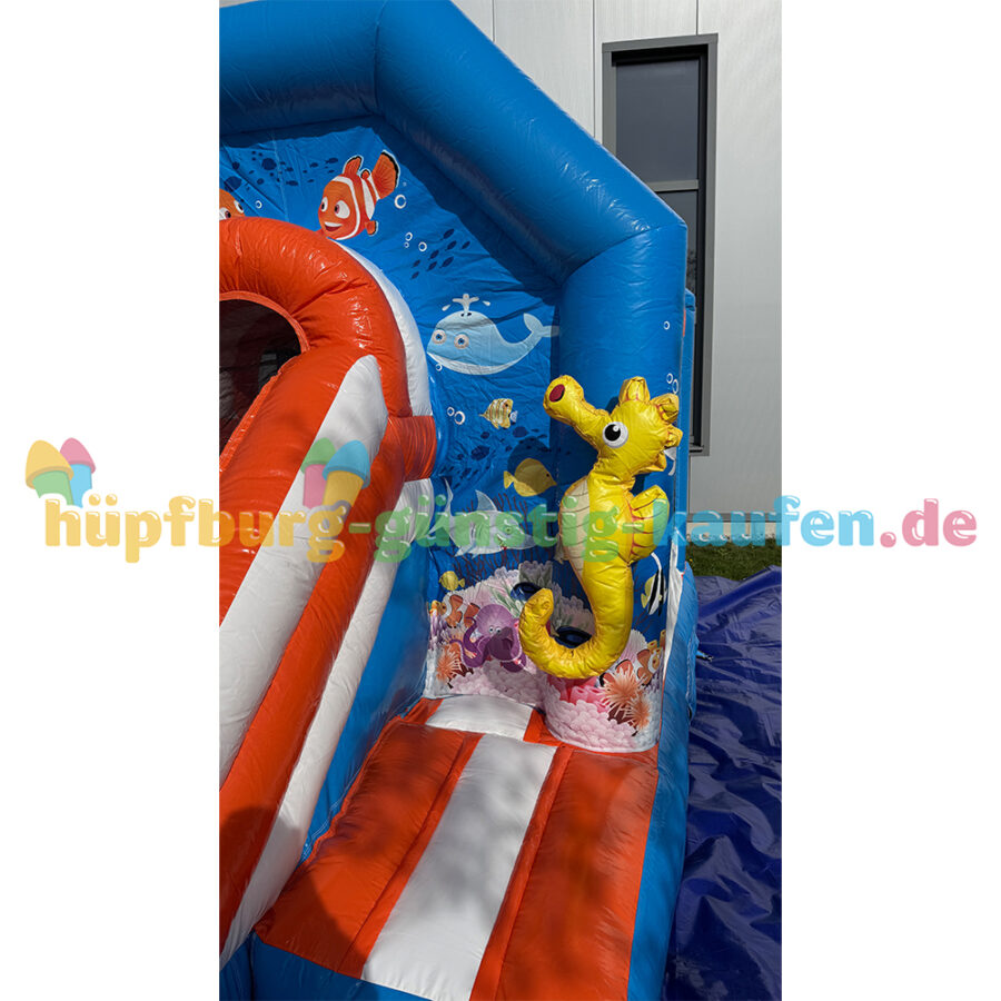 Hüpfburg Unterwasser mit Rutsche – Bild 7