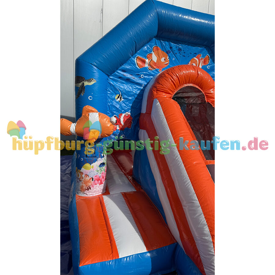 Hüpfburg Unterwasser mit Rutsche – Bild 8