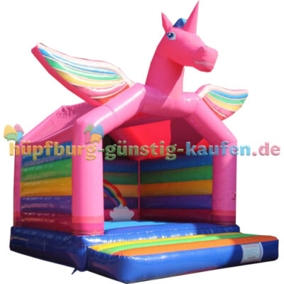 Hüpfburg Einhorn