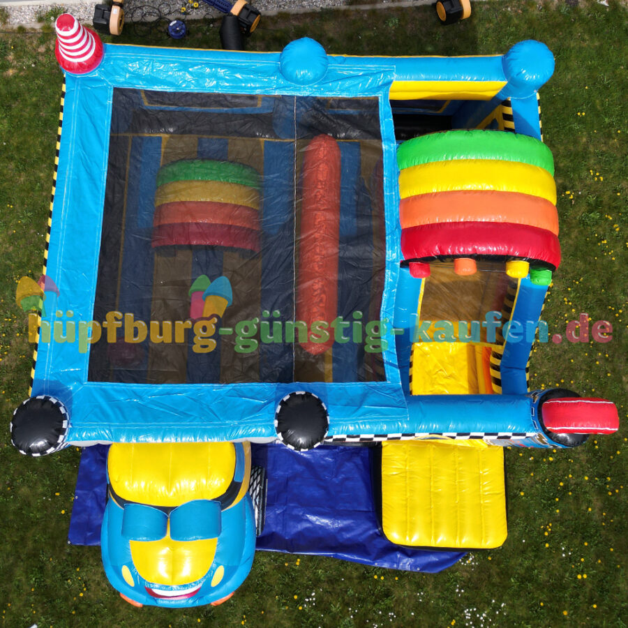 Hüpfburg Motorsport mit Rutsche – Bild 13