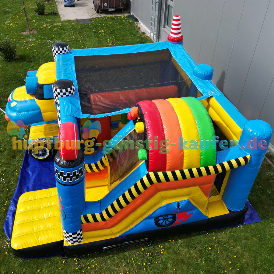 Hüpfburg Motorsport mit Rutsche – Bild 16
