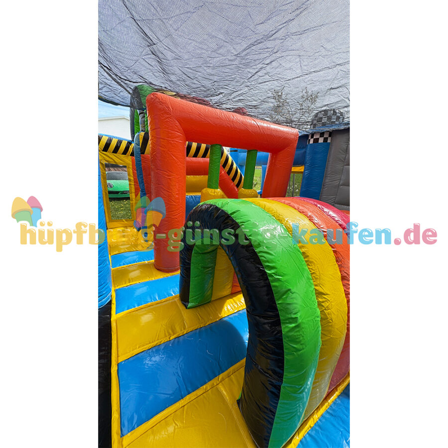 Hüpfburg Motorsport mit Rutsche – Bild 3