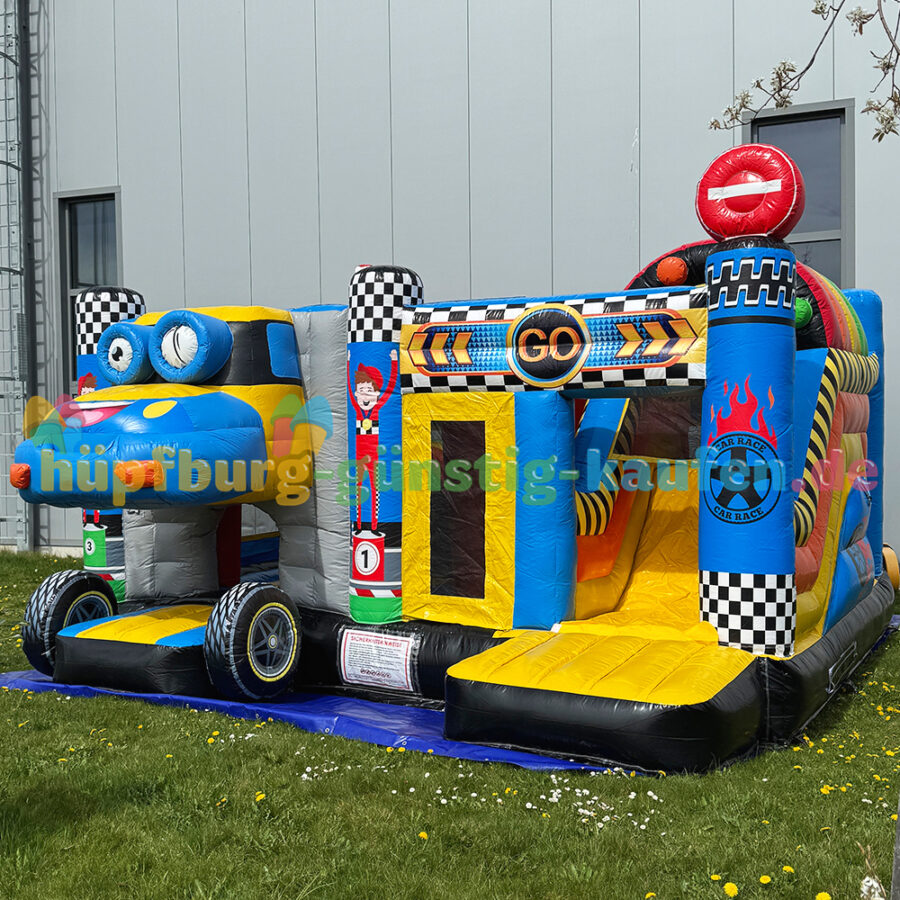 Hüpfburg Motorsport mit Rutsche – Bild 8