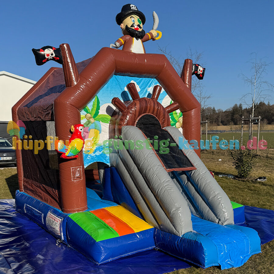 Hüpfburg Seeräuber mit Rutsche – Bild 6