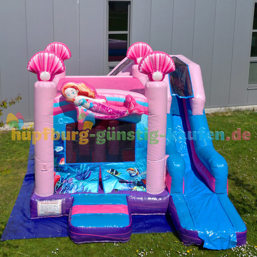 Hüpfburg Badenixe mit Rutsche – Bild 3