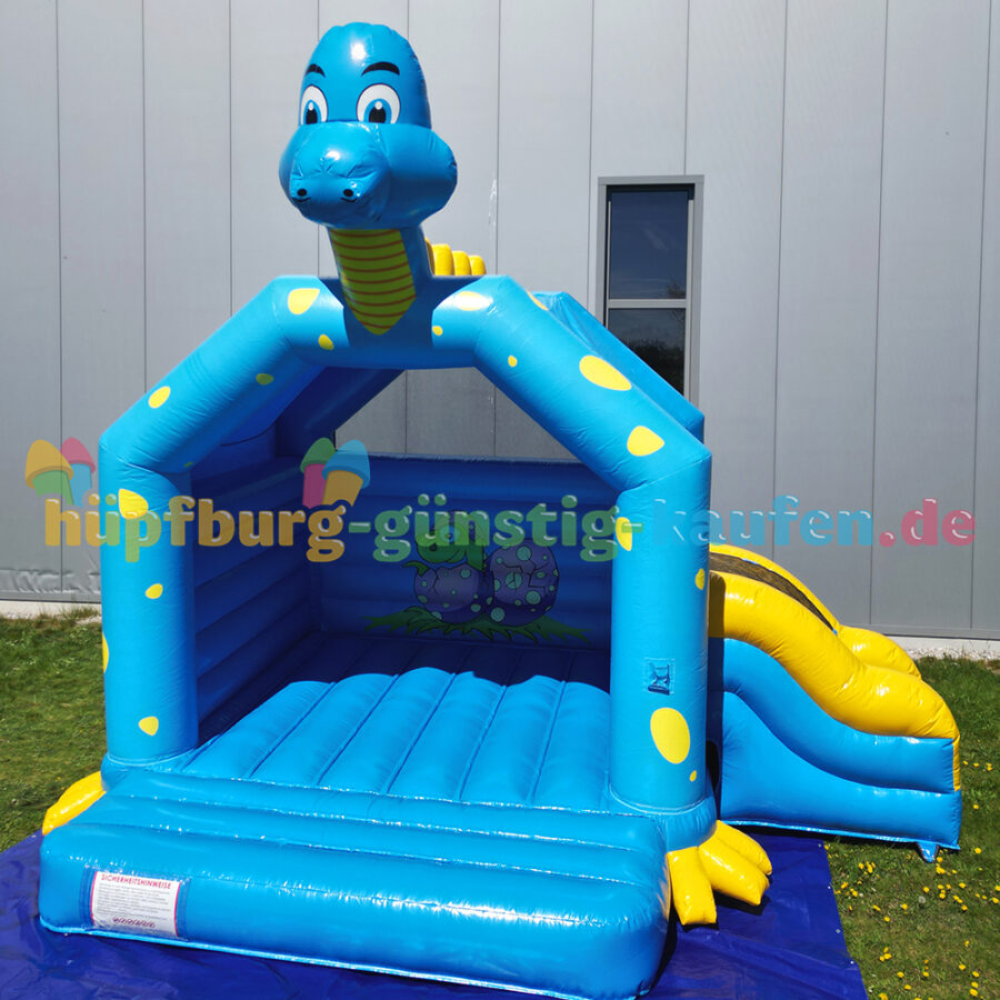 Hüpfburg Dino mit Rutsche – Bild 3