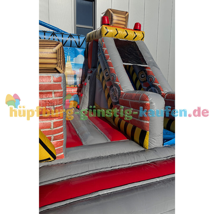 Hüpfburg Baustelle mit Rutsche – Bild 6