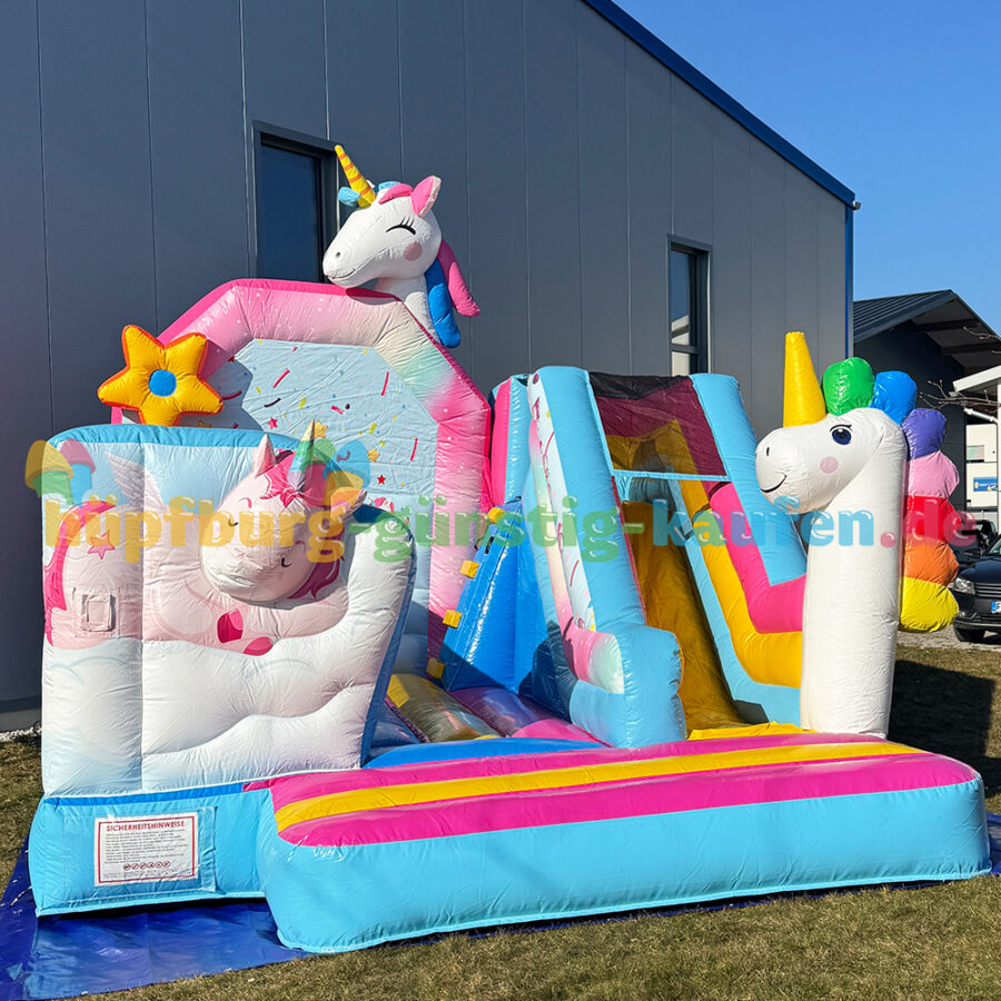 Hüpfburg Einhornland mit Rutsche – Bild 5