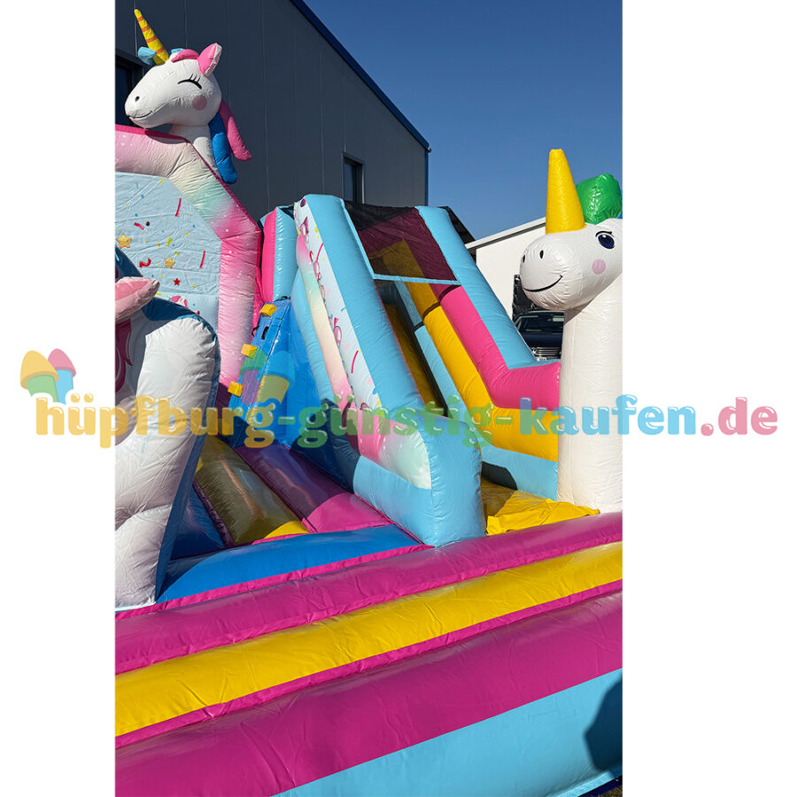 Hüpfburg Einhornland mit Rutsche – Bild 7
