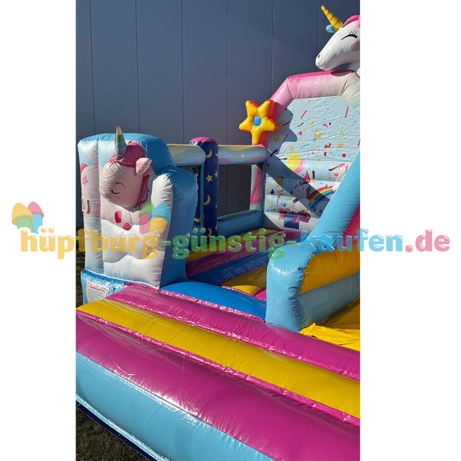 Hüpfburg Einhornland mit Rutsche – Bild 8
