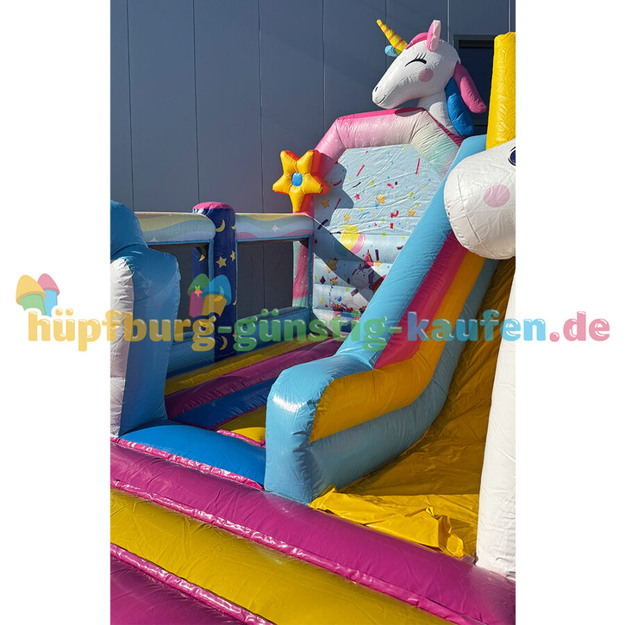 Hüpfburg Einhornland mit Rutsche – Bild 9