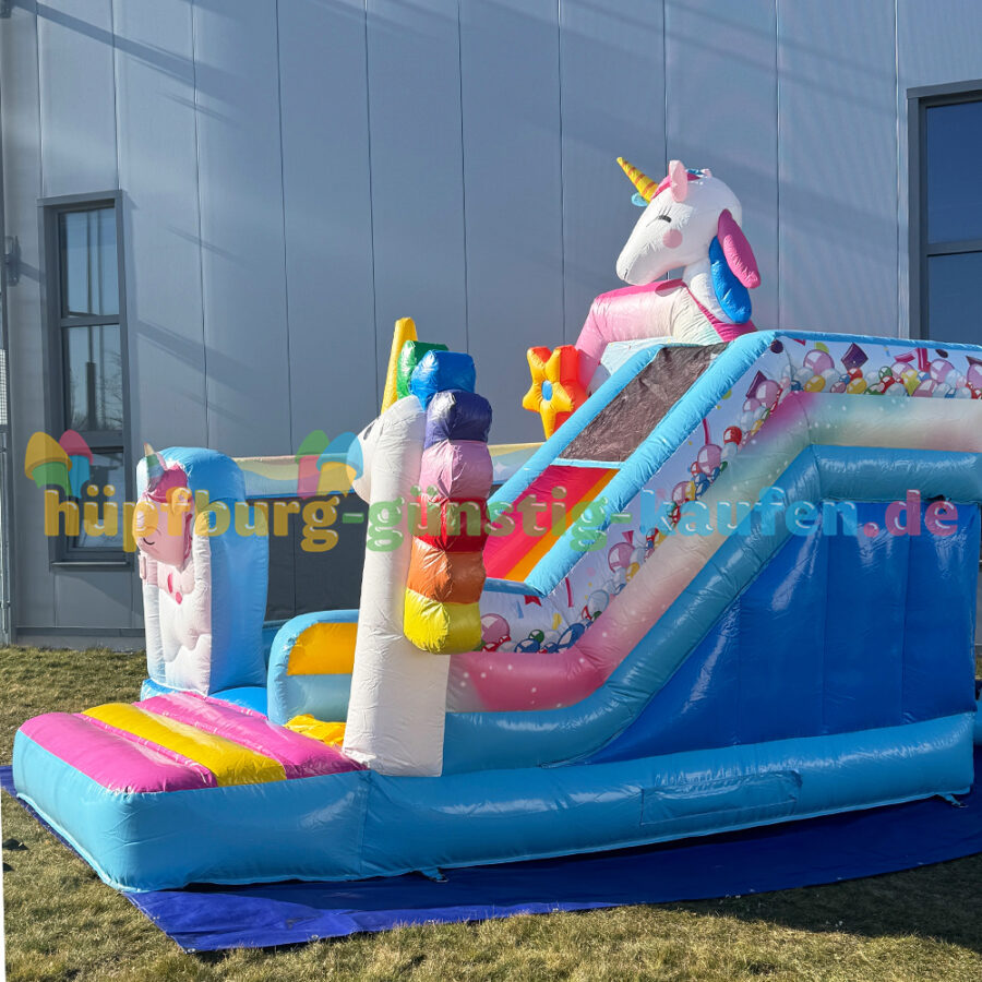 Hüpfburg Einhornland mit Rutsche – Bild 10