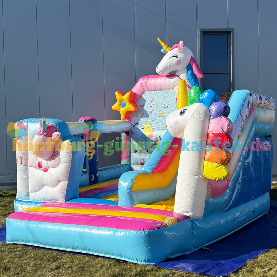 Hüpfburg Einhornland mit Rutsche – Bild 11
