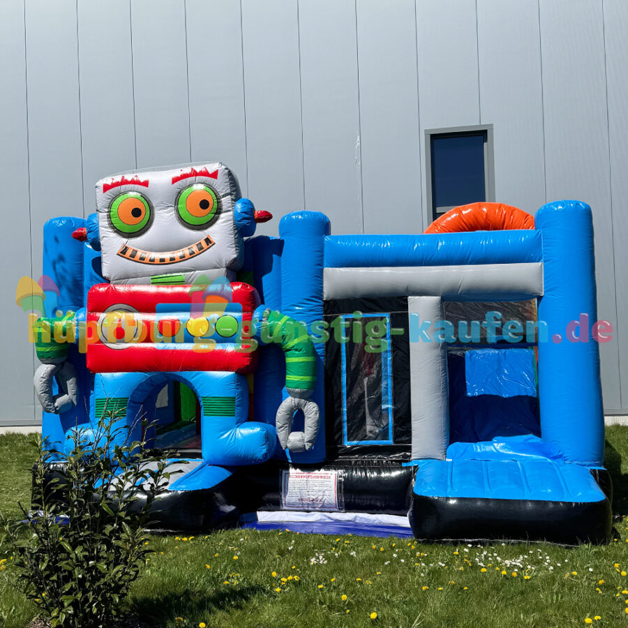 Hüpfburg Roboter mit Rutsche – Bild 14