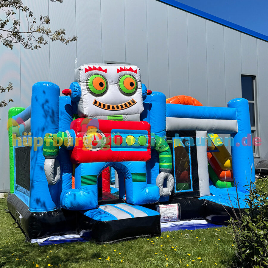 Hüpfburg Roboter mit Rutsche – Bild 15