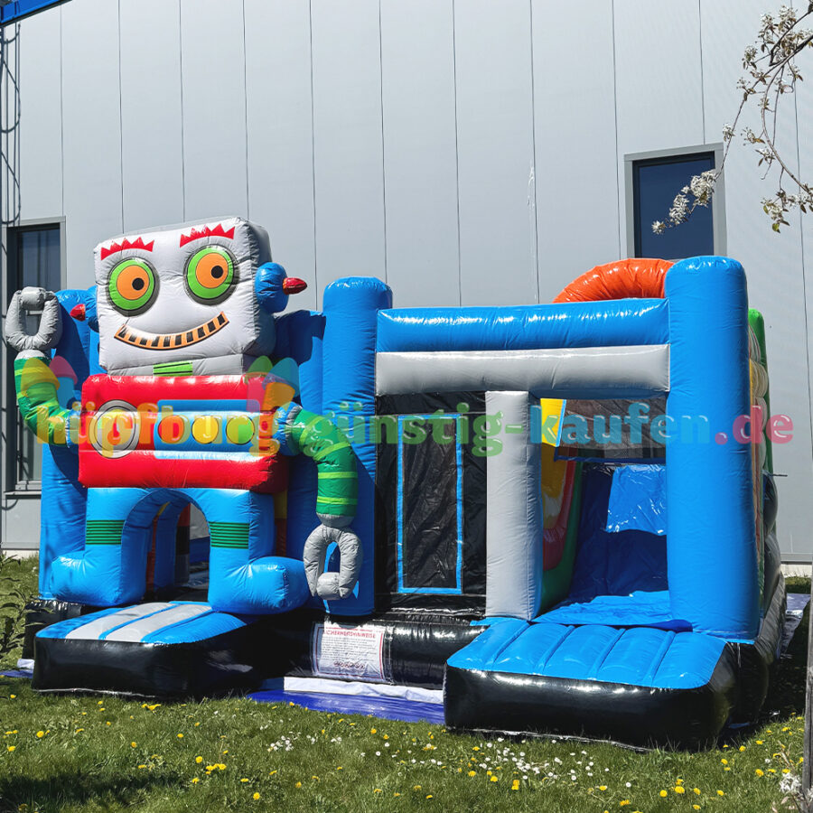 Hüpfburg Roboter mit Rutsche – Bild 16