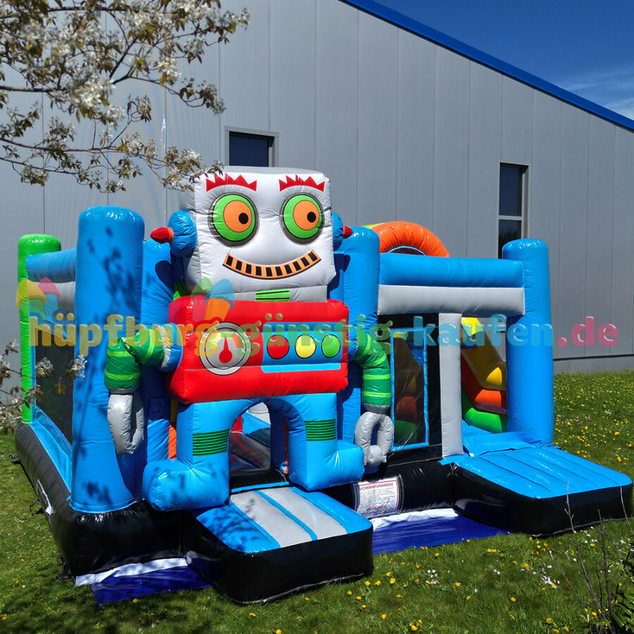 Hüpfburg Roboter mit Rutsche – Bild 17