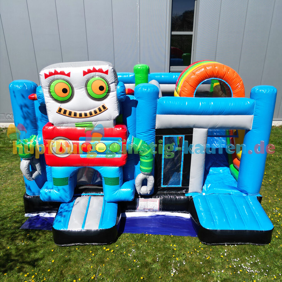 Hüpfburg Roboter mit Rutsche – Bild 6