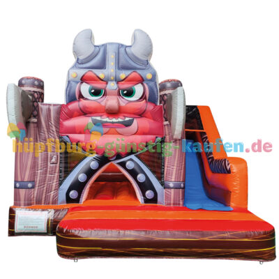 Hüpfburg Wikinger mit Rutsche
